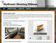 Tablet Screenshot of hydronicheatingeltham.com